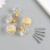 Pen for the casket Metal "Crystal Transparent" gold 2.6x2.6x2.4 cm