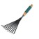 Robble small, fan, plate, 9 teeth, length 42 cm, metal, wooden handle with foam rubber, Greengo