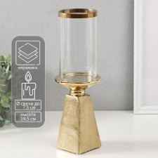 Ceramics candlestick, glass for 1 candle 