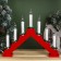 LED figure "Christmas hill" 39.5 × 33 × 5 cm, wood, 220 V, flame effect