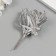 Artificial plant for creativity "Fern" 1 bouquet = 6 branches silver 13.5 cm