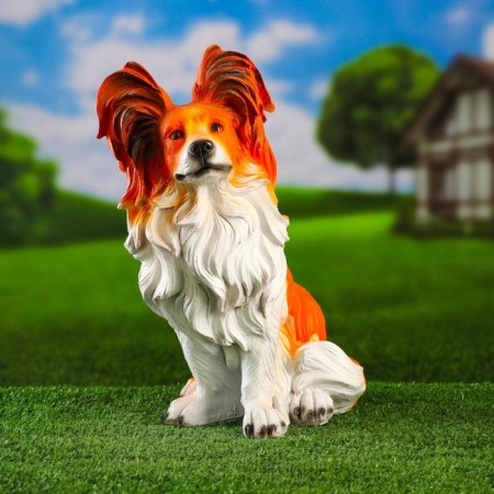Garden figure "Dog Papillon" 40x28cm