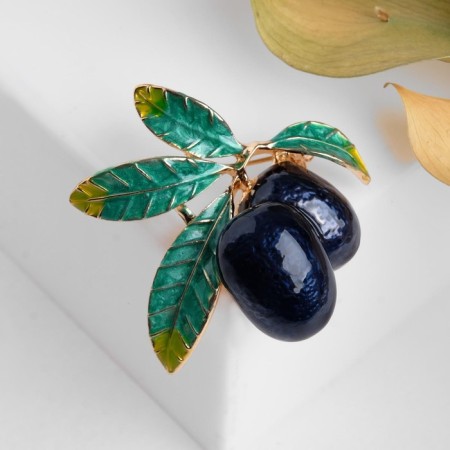 Brooch "Maslines", colored in gold-1