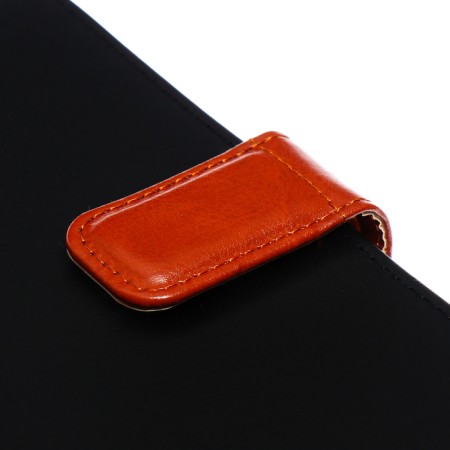 Organizer, A5, 128 sheets, cage, cover of leatherette, with a knife, "business", black-4