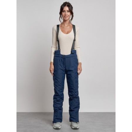 Semi-combinezone ski insulated female winter, size 42, dark blue color-16