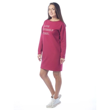 Dress-TOLSTOK LOVE YOURSELF First, size 48, burgundy color-2