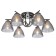 Ceiling lamp 6x60W E27, size 56x56x20 cm