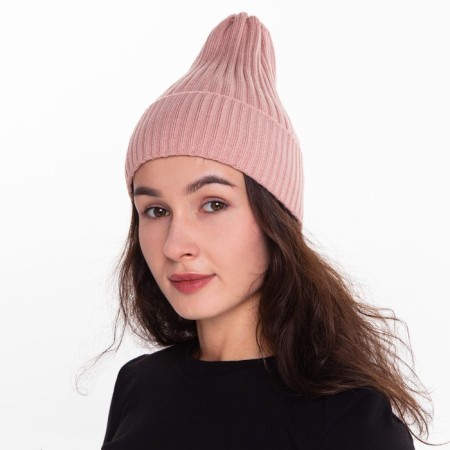 Female Winter hat, Powder color, size 52-56-1