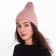 Female Winter hat, Powder color, size 52-56