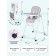 Children's stool for children's Farfello Dreamy, the color is light gray