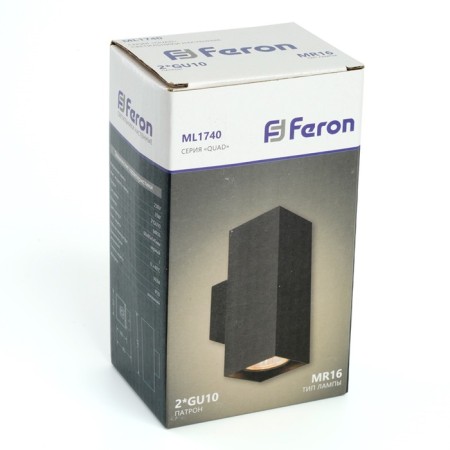 Wall lamp Feron ML1740, IP20, 2XGU10, 35 W, 85x60x145 mm, black color-7