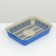 A tray with a grid No. 3, 34 x 25.5 x 7 cm, beige/blue