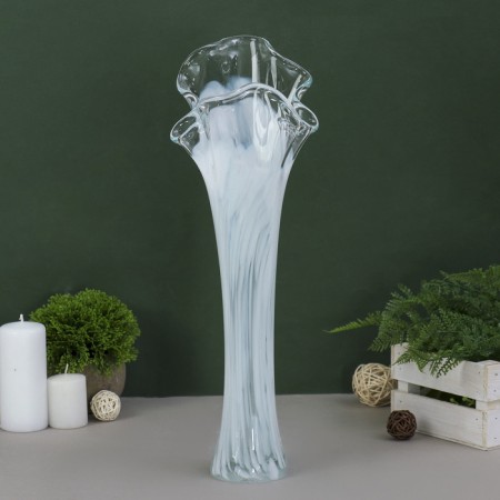 Vase "Wave" 40 cm, white