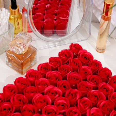 Soap rose, red-4
