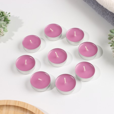 A set of tea candles flavored "Lilac", 10g, 9 pieces-1