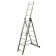 Enkor 69683 staircase, three -section, aluminum, 9 steps