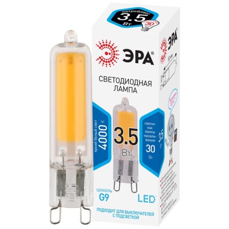 LED LED era Standard Kapsula, 3.5W W, G9, 280 LM, 4000K, white glow-1