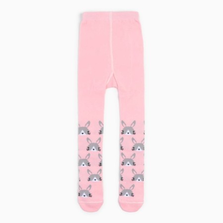 Pantyhose children's kaftan "bunnies" 104-110 cm, pink-1