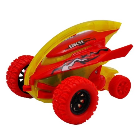 Friction Funky Toys machine "Shark", 4x4, graffiti print, red color