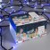 Garland “thread” 10 m, IP44, dark thread, 100 LED, white-blue glow, flashing, 220 V