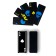 Plastic Plastic Cards "Mini", luminous, waterproof, 30 μm, 8.7 x 3.2 cm