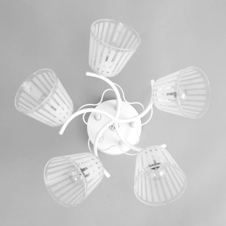 Vanessa chandelier 5x60W E27 white 45x45x27cm-3