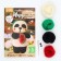 A toy made of wool "Panda with a watermelon"