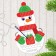 New Year's set for creativity. Embroidery with yarn "New Year! Snowman "on cardboard with a plastic needle