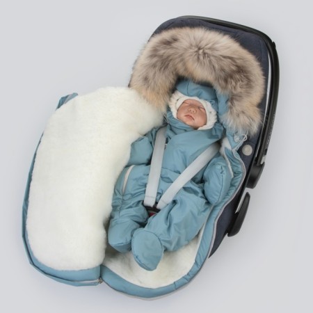 Set for discharge Winter Kinderlitto "Lapland", 5 items, height 56-62 cm, color gray-blue-10