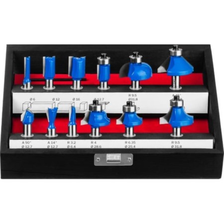 Set of milling bison 28796-H12, profile, on wood, 12 pcs.-1