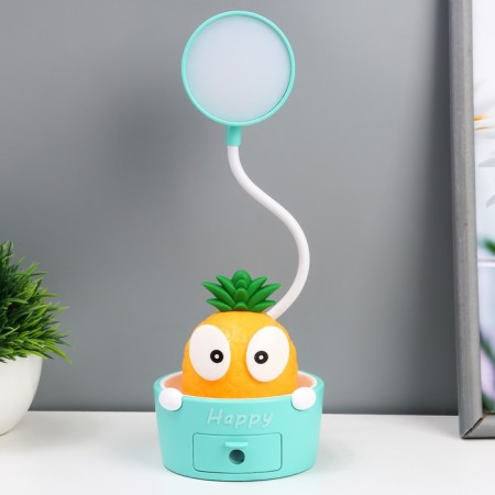 Sensor lamp with a pineapple plant LED, from USB/AKB 6 W, yellow-green 8x6x25 cm Risalux 10-10