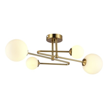 Ceiling EVOLUCE lamp. Sle2211-302-04. Fantini. 4x5 watts, G9, 4000k, 65x40x20 cm, brass color