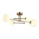 Ceiling EVOLUCE lamp. Sle2211-302-04. Fantini. 4x5 watts, G9, 4000k, 65x40x20 cm, brass color