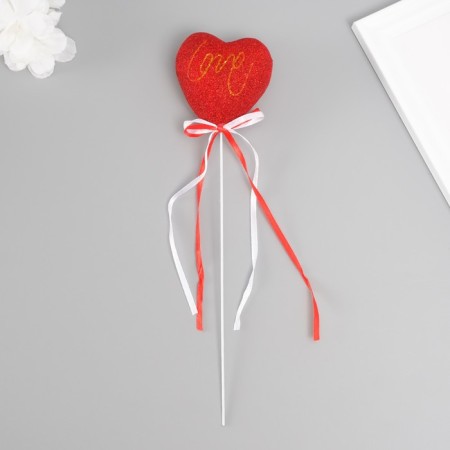 Decor for creativity "Love" length 20 cm, red
