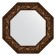 Mirror in the baguette frame, Byzantium bronze 99 mm, 63x63 cm