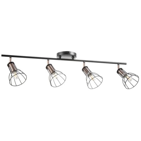 Lamp "Boston" 4x60W E14 black/copper