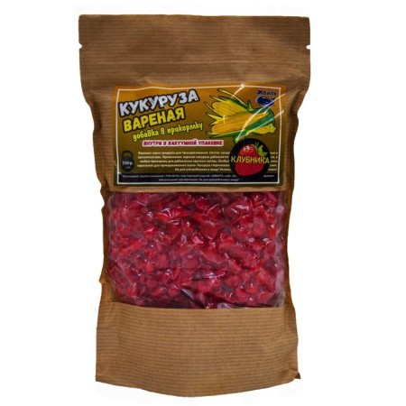 Boiled corn "strawberries", in vacuum packaging, 350 g