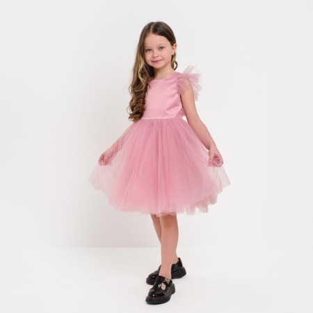 Children's dress with wings Kaftan p. 32 (110-116 cm), pink-3