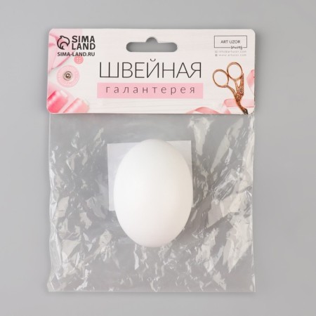 Clay egg, 4 × 4 × 6 cm, white color-2
