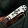 Knife Pchak Sharkhon - Bone, Erma Boot "Mehendi" Garda tin, engraving with Sadaf, 17 cm