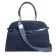 Bag Female natural suede, blue 35x13x25 cm