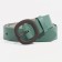 Women's belt, width 2.5 cm, screw, buckle metal, light green color