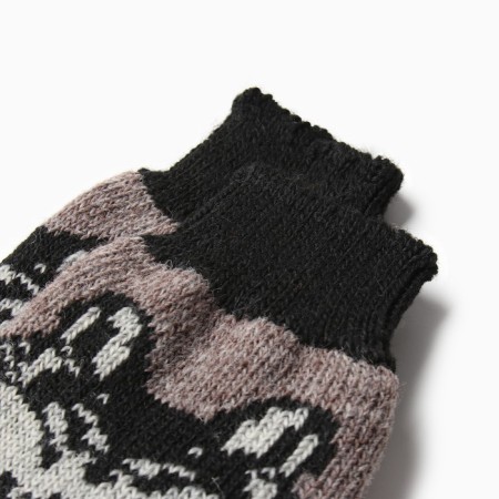 Men's woolen socks "Siberian wolf", beige color, size 27-1