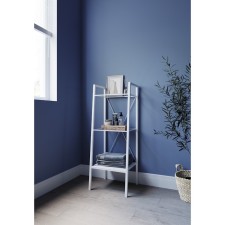 The bathroom rack is small, white 40 x 35 x 105 cm