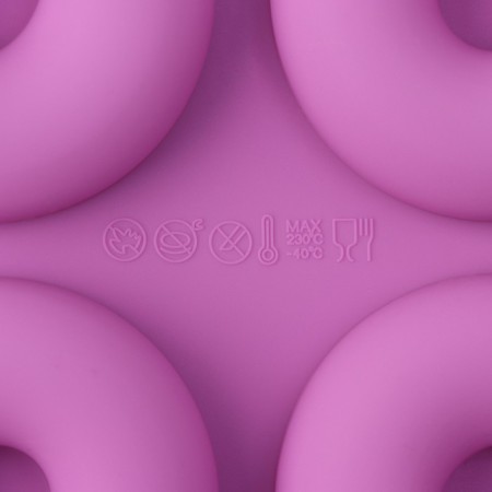The baking uniform “Sweets. Polor”, silicone, 33 × 25 × 2 cm, 12 cells, d = 6.8 cm, color mix-5