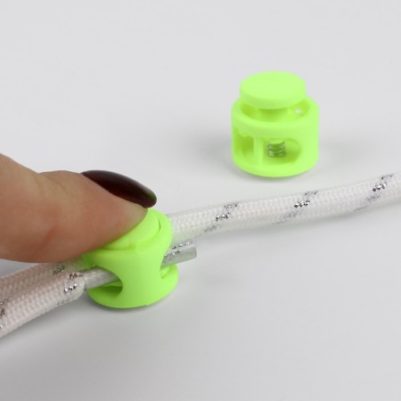Set for laces, d = 5 mm, latch and tip, 2 pairs, light color-3