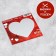 Valentine with a screw -layer "I like you" heart, 10 × 10 cm
