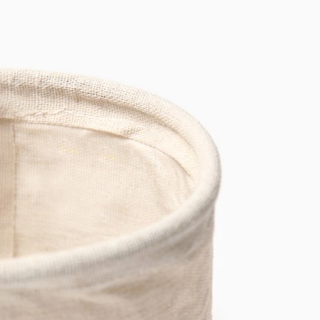 Tekstil. Basket Ethel "Home", beige color, 14x13 cm, 50%HL, 50%p/e-2
