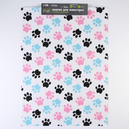 Rug for a bowl “dark paws”, 52x38x0.3cm-4