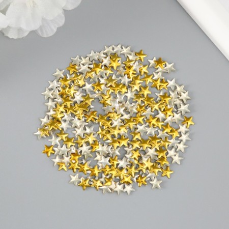 Decor for creativity Metal "Stars" gold set 300 pcs 0.6x0.6 cm-2